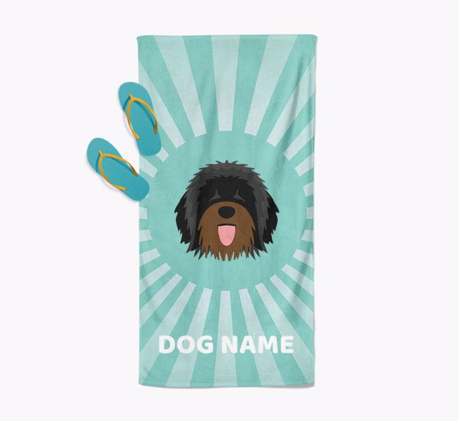 Personalised Pool Towel with {breedFullName} Icon